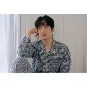 [하프클럽/비너스]솔브 순면잠옷 남성파자마 9부잠옷 상하세트 기모 수면파자마 따뜻한 홈웨어