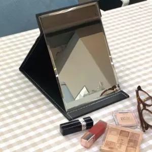 접이식 중 화장대미니거울 스탠드 탁상거울 스탠드형거울 화장대탁상거울 블랙 탁상용거울 스텐드거울 사각