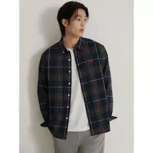 빈폴 26FW Essential 헤릿 체크 셔츠 - 그린BC6864E96M