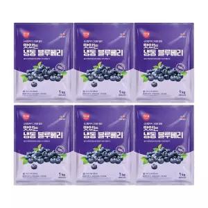 CJ프레시웨이 이츠웰 냉동블루베리1Kg 6개 8590755