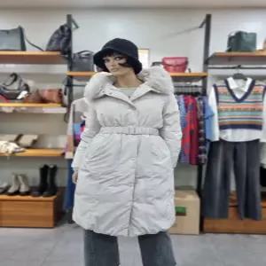 베네통/애플아울렛/폭스퍼 벨티드 덕다운 롱패딩/BAPDG5561