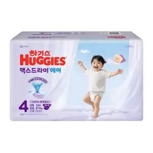 2026 하기스 맥스드라이 에어 밴드 4단계 대형 공용 52매 3팩
