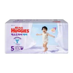 2026 하기스 맥스드라이 에어 밴드 5단계 특대형 공용 44매 2팩