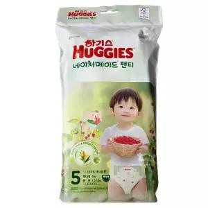 하기스 네이처메이드 팬티 휴대용 5단계 특대형 공용 3매 x1개