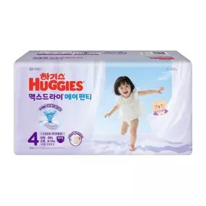 2026 하기스 맥스드라이 에어팬티 4단계 대형 공용 48매 1팩