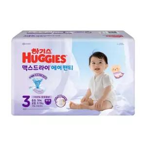 2026 하기스 맥스드라이 에어팬티 3단계 중형 공용 56매 1팩