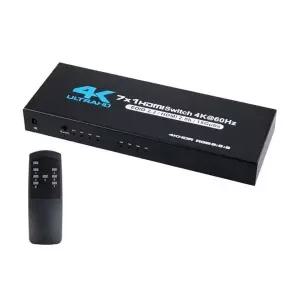 4K HDMI 7x1 스위치 선택기 고해상도 7대 화면 자유 전환 PC 노트북 PS4