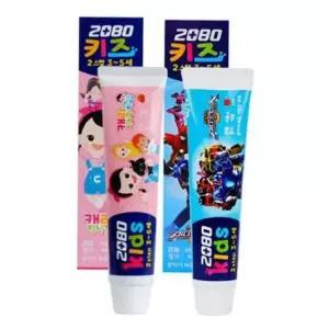 유아치약 애경 2080 키즈 2스텝 딸기치약 75g 5개