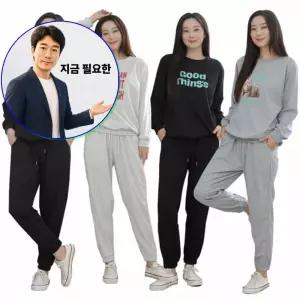 지금 필요한 밴딩 맨투맨 여성 팬츠 상하세트 베어 트레이닝세트