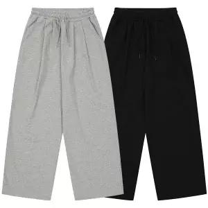 [에꼴리에]투턱 벌룬 빅와이드 바지 26C0251 BK,GY_JJ