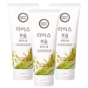 AP 해피바스 라이스 보습 클렌징 폼 200g x3개