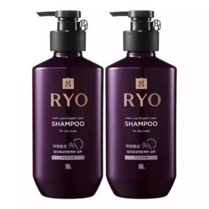 려 자양윤모 9ex 탈모전문케어 샴푸 지성 400ml 2개