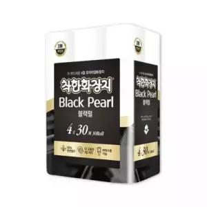 착한화장지 블랙펄 4겹 30M 30롤 두루마리휴지