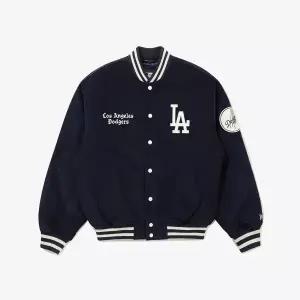 [롯데백화점]뉴에라 MLB LA 다저스 코듀로이 스타디움 재킷 네이비 15358007