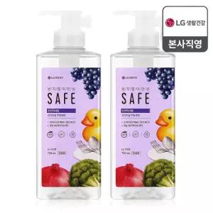 세이프 주방세제 천연미네랄 오리지널 용기형 720ml x 2개