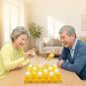 [알티피아]탁구공 빙고 게임 계란판 놀이 핑퐁 보드게임 노인정 어르신