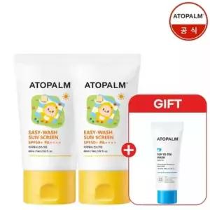 아토팜 이지 워시 선스크린 60mlx2개 Gift. 탑투토워시 20ml)