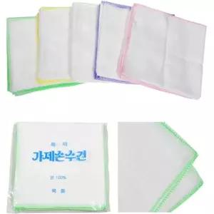 유아 아동 순면 가제수건 10매1세트 0331eu 가제수건 손수건