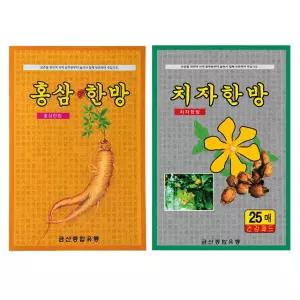 (한방패드 모음) 홍삼 치자 인삼 한방 건강 패드 파스 타입