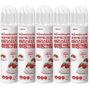 서울우유 바리스타즈 휘핑크림 500g x 5개 [아이스박스+아이스팩 무료]