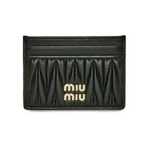 미우미우 [명품] 5MC076 AFPP F0002 마테라쎄 카드지갑 블랙 5MC076 2FPP F0002