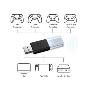 블루투스 5.0 어댑터 USB 리시버 PS4 PS5 스위치 프로 Xbox 무선 컨트롤러 동글 BT 게임패드 컨버터 One SX