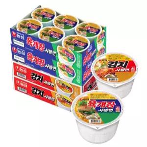 육개장사발면12개 + 김치사발면12개 (총 24개)
