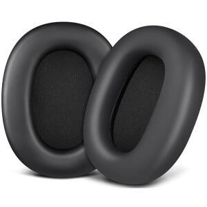 SOULWIT 이어패드는 소니 WH-1000XM6(또는 WH1000XM6) 노이즈 캔슬링 헤드폰용으로 부드러운 프로틴 가죽과 고밀도 메모리 폼이 적용된 이어패드 쿠션을 제공합니다 - 블랙 색상