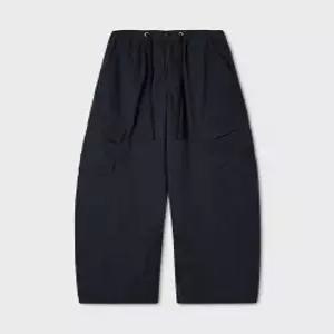 Wide Cotton Nylon Cargo Pants(F) / WHTAG3821F