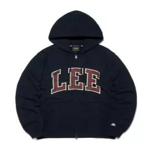 LEE 컬리지 로고 후드 집업 네이비 EVR LE2603HZ02 NA