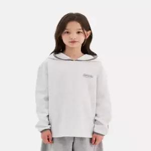 [아웃도어 프로덕츠 키즈]후드 긴팔 티셔츠 (멜란지 화이트) OD263IHD01_MWH