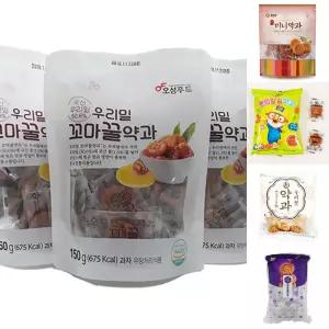 (150g x 7봉) 우리밀 꼬마꿀약과/단체/간식/어린이/약과/미니/전통/과자/어르신/어른/꿀약과/어린이집/수제