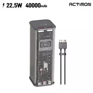 엑티몬 40000mAh 22.5W 고속 보조배터리  C to C MON-PD20W-K40000