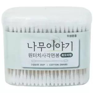 350p 회오리형 사각면봉 면봉 귀이개 출산육아용품 건강용품 나무이야기