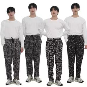 미으 남성 블랙 몸빼바지 밴딩팬츠 작업복 조거 남자