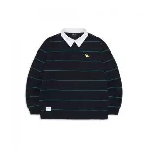 [마크곤잘레스] MARK GONZALES 스트라이프 럭비 티셔츠 - NAVY Z263ULT030065 522973