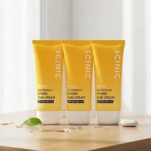 싸이닉 엔조이 워터프루프 유기자차 선크림 80ml / 수분 백탁 눈시림없는 페이스 앤 바디 차단제 3개