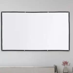 스크린 빔프로젝터 이동형 회의 영화감상 프로젝터스크린 (221x125cm)