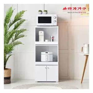 라자가구 비바 데코 500 렌지대 2단선반 전자렌지 수납장 LGA042