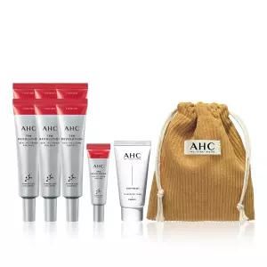 AHC 텐레볼루션 리얼 아이크림 포페이스 35ml 6개+7ml+프렙리셋 클렌징폼 30ml+복조리 파우치 1032863