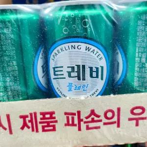 업소/식당용 탄산수 (트레비 캔 190ml 플레인 30개) 분식점？탄산음료용？칵테일용