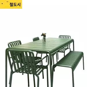 주물 야외용 펜션 의자 야외 발코니 정원 철제테이블