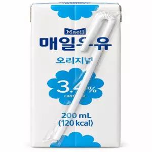 매일우유 멸균 오리지널 200ml, 24개