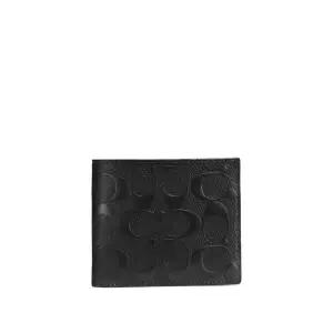 COACH 쓰리인원 월릿 인 시그니처 레더 CR957 BLK