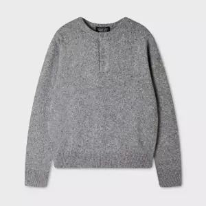 [롯데백화점]후아유 남성 헨리넥니트 Henley-neck Pullover (WHKAG4T35U)