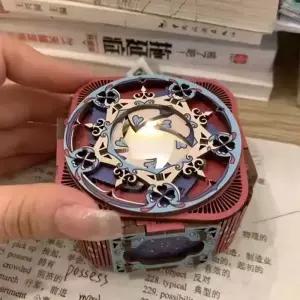 수제 DIY 보석 상자 조립 나무 포장 제안 반지 여자 친구를위한 깜짝 뮤직 박스 선물