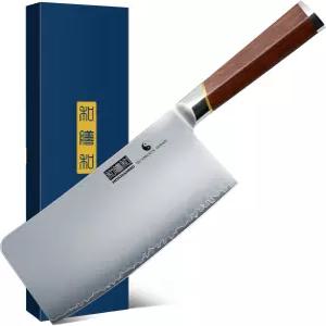 호샨호 칼 7인치 면도날 샤프 일본 고탄소 강철 고기 야채 절단용 전문 주방 도마 정육