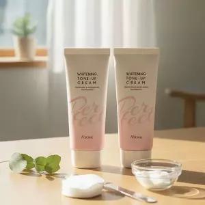 에이썸 퍼펙트 화이트닝 톤업크림 100ml 2개 페이셜 바디 멀티 보습크림