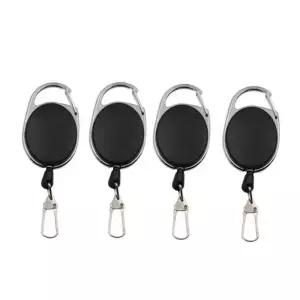 개폐식 키 체인 릴 배지 홀더 플라이 낚시 Zinger Retractor 퀵 릴리스 스프링 클립 액세서리