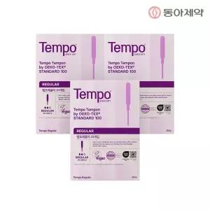 템포 오리지널 순면 탐폰 레귤러 20p X 3팩